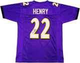 Derrick Henry Baltimore Signed Purple Football Jersey BAS ITP - Sports Integrity