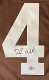 Deshaun Watson Cleveland Signed Brown Football Jersey BAS - Sports Integrity