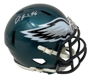 Devonta Smith Signed Philadelphia Eagles Mini Speed Helmet Fanatics - Sports Integrity