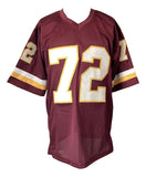 Dexter Manley Washington Signed Maroon Football Jersey Sports Integrity - Sports Integrity