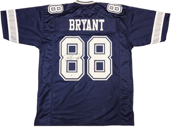 Dez Bryant Dallas Signed Navy Blue Football Jersey BAS ITP - Sports Integrity