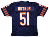 Dick Butkus Chicago Signed Navy Blue Football Jersey BAS - Sports Integrity