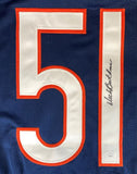 Dick Butkus Chicago Signed Blue Football Jersey JSA - Sports Integrity