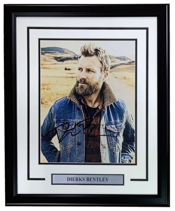 Dierks Bentley Signed Framed 11x14 Photo BAS - Sports Integrity