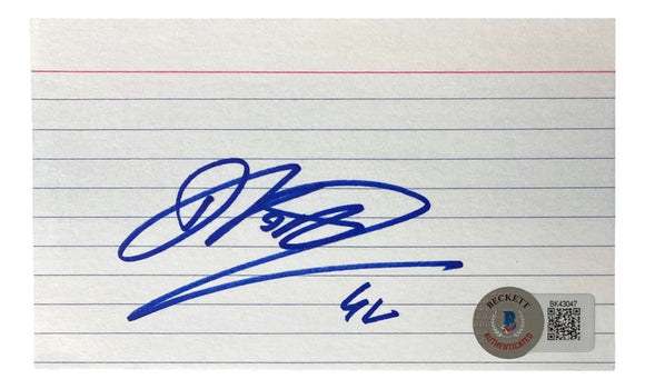 Dirk Nowitzki Dallas Mavericks Signed 3x5 Index Card BAS - Sports Integrity