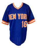 Dwight Doc Gooden New York Signed Blue Baseball Jersey JSA - Sports Integrity