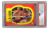 Dolph Lundgren Signed Ivan Drago 1985 Topps #6 Sticker Card PSA/DNA Gem MT 10 - Sports Integrity