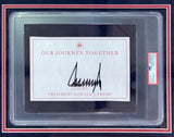 President Donald Trump USA Signed Framed Large Cut w/ 11x14 Photo PSA/DNA - Sports Integrity