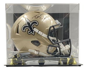 Drew Brees Signed New Orleans Saints Full Size Speed Replica Helmet BAS w/ Case - Sports Integrity