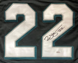 Duce Staley Philadelphia Signed Black Football Jersey Sports Integrity - Sports Integrity