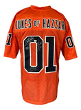 Schneider Bach Wompat Dukes Of Hazzard Signed Orange Football Jersey JSA ITP - Sports Integrity