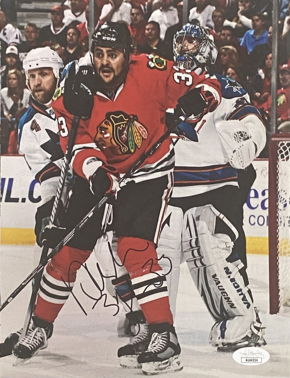 Dustin Byfuglien Signed Chicago Blackhawks Magazine Page JSA AL44214 - Sports Integrity