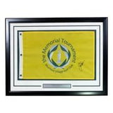 Jack Nicklaus Signed Framed The Memorial Tournament Golf Flag BAS AC22601 - Sports Integrity