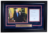 Bill Clinton Signed Framed Mock White House Letter Monica Lewinsky JSA