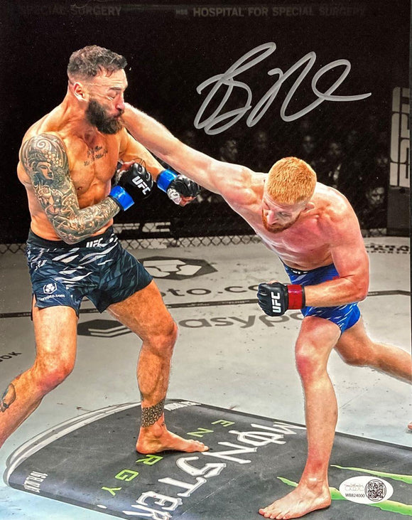 Bo Nickal Signed 8x10 UFC Punch Photo JSA ITP - Sports Integrity