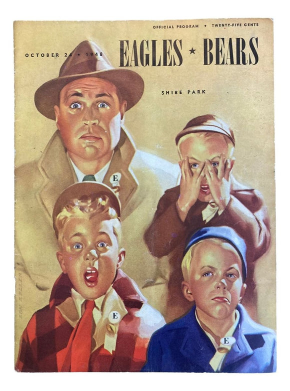 Philadelphia Eagles vs Chicago Bears October 24 1948 Game Program - Sports Integrity