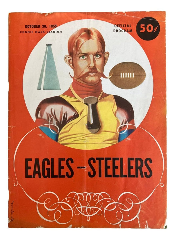 Philadelphia Eagles vs Pittsburgh Steelers October 30 1955 Game Program - Sports Integrity