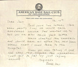 Earle Mack Signed American Base Ball Club Of Philadelphia Letter BAS Hologram - Sports Integrity