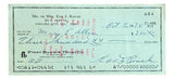 Edd Roush Cincinnati Reds Signed Bank Check #464 BAS - Sports Integrity