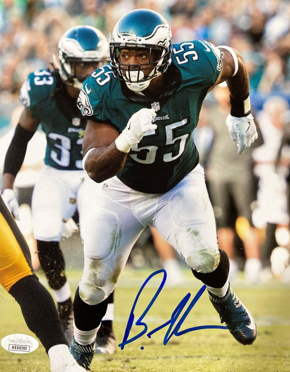 Brandon Graham Signed 8x10 Philadelphia Eagles Green Jersey Photo JSA