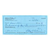 Gary Carter Montreal Expos Signed Bank Check #9989 BAS - Sports Integrity