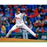 Aaron Nola Signed 16x20 Philadelphia Phillies Pitching Photo Fanatics - Sports Integrity