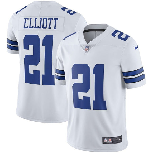 Ezekiel Elliott Dallas Cowboys White Nike Game Replica Football Jersey - Sports Integrity