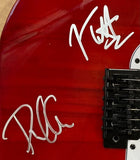 Joe Elliott Phil Collen Def Leppard Signed 39" Red Electric Guitar JSA ITP - Sports Integrity