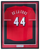 Elly De La Cruz Cincinnati Signed Framed Red Baseball Jersey BAS - Sports Integrity