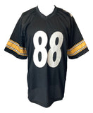 Emmanuel Sanders Pittsburgh Signed Black Football Jersey JSA - Sports Integrity