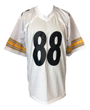 Emmanuel Sanders Pittsburgh Signed White Football Jersey JSA - Sports Integrity