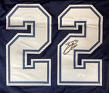 Emmitt Smith Dallas Signed Blue Football Jersey JSA Hologram - Sports Integrity