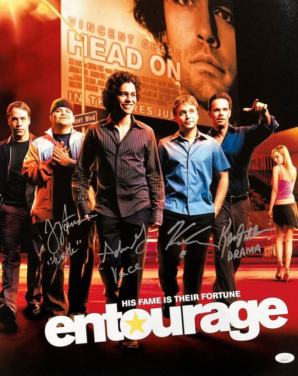 Entourage Cast Signed 16x20 Entourage Fame Photo Adrien Grenier & Others JSA ITP - Sports Integrity