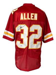 Marcus Allen Kansas City Signed Red Football Jersey BAS - Sports Integrity