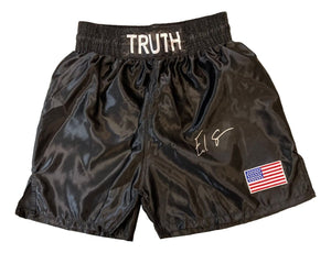 Errol Spence Jr Signed Custom Black Boxing Trunks BAS ITP - Sports Integrity