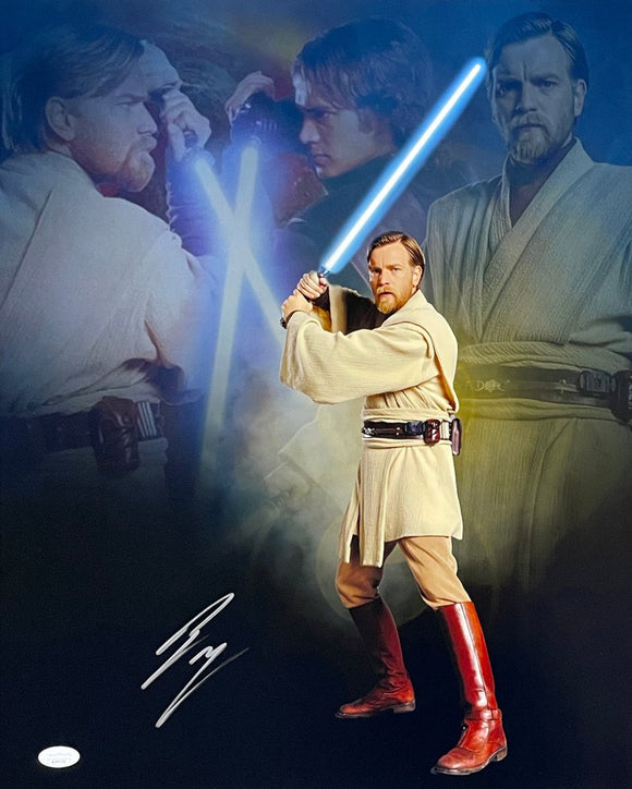 Ewan McGregor Signed 16x20 Star Wars Revenge of The Sith Collage Photo JSA - Sports Integrity