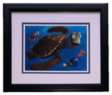 Finding Nemo Framed Surfer Dude Crush 11x14 Disney Commemorative Photo - Sports Integrity