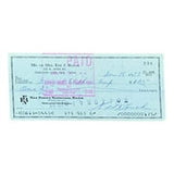 Edd Roush Cincinnati Reds Signed Bank Check #336 BAS - Sports Integrity