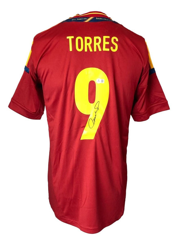 Fernando Torres Signed Spain Adidas Soccer Jersey BAS - Sports Integrity