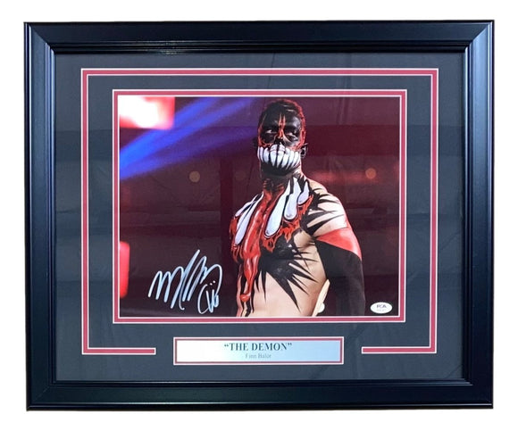 Finn Balor Signed Framed 11x14 WWE The Demon Photo PSA - Sports Integrity