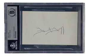 Forrest Gregg Green Bay Packers Signed Slabbed Index Card BAS - Sports Integrity