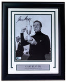 Gary Player Signed Framed 8x10 PGA Golf Trophy Photo BAS - Sports Integrity