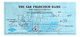 George Kelly New York Giants Signed November 9 1944 Bank Check BAS - Sports Integrity