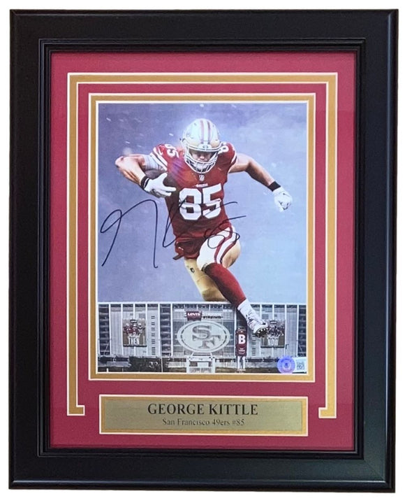 George Kittle Signed Framed 8x10 San Francisco 49ers Collage Photo BAS - Sports Integrity