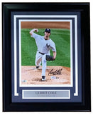 Gerrit Cole Signed Framed 8x10 New York Yankees Photo Fanatics - Sports Integrity