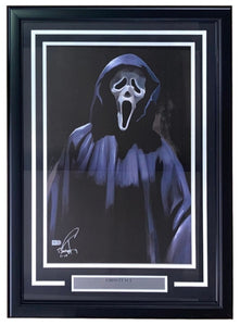 Ghostface Framed 13x19 Scream Lithograph Signed by Tony Santiago - Sports Integrity