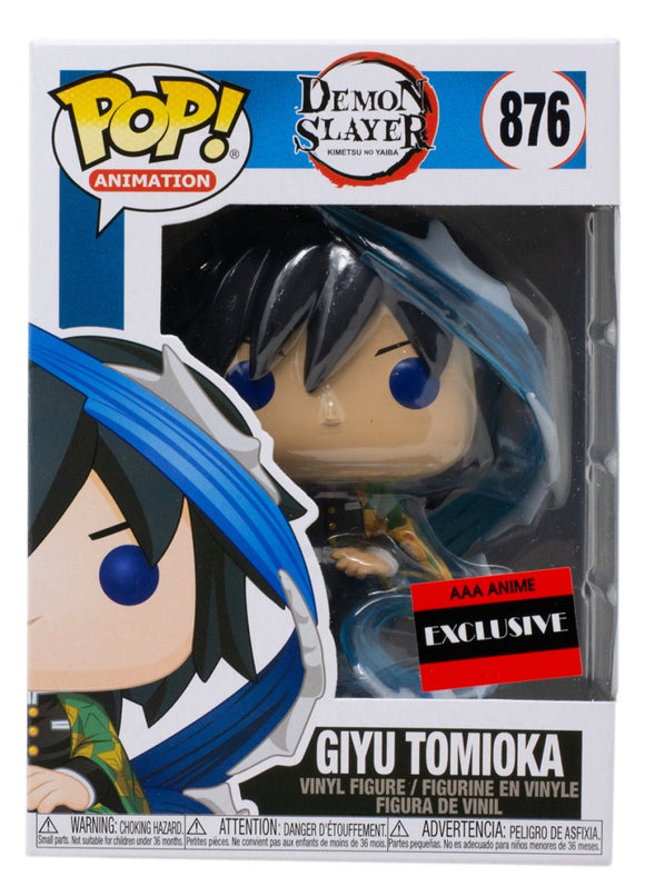 Giyu Tomioka Demon Slayer Funko Pop #876 AAA Anime Exclusive - Sports Integrity