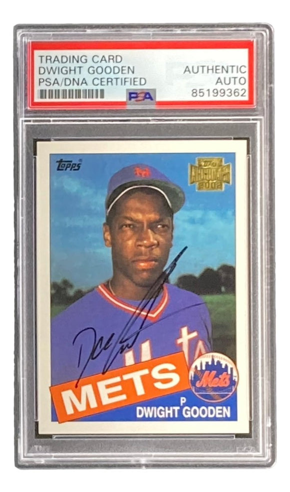 Dwight Doc Gooden Signed 2002 Topps Archives #620 Mets Trading Card PSA/DNA - Sports Integrity