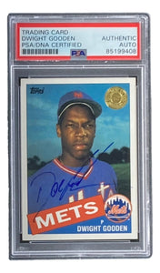 Dwight Doc Gooden Signed 2003 Topps Shoe Box #620 Mets Trading Card PSA/DNA - Sports Integrity