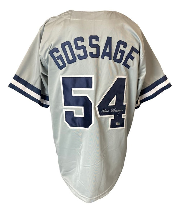 Goose Gossage New York Signed Gray Baseball Jersey Sports Integrity - Sports Integrity